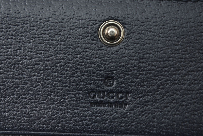 グッチ ミニ財布/二つ折り GUCCI 折財布 GGネイビー/ベージュ5231555 Ophidia/オフィディア GGスプリーム【中古】