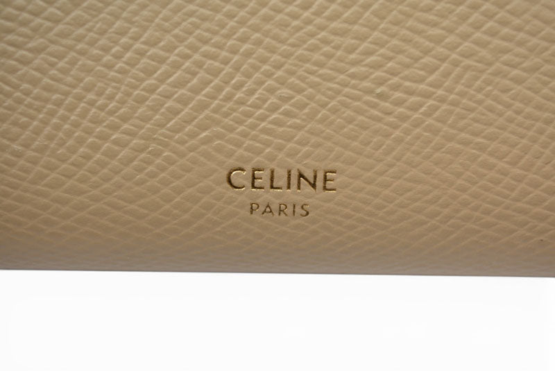 セリーヌ 財布/ミニ財布 CELINE レディース 三つ折り財布 ベージュ SMALL TRIFOLD WALLET 10B57【中古】
