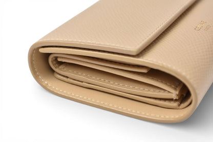 セリーヌ 財布/ミニ財布 CELINE レディース 三つ折り財布 ベージュ SMALL TRIFOLD WALLET 10B57【中古】