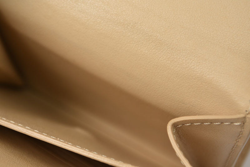 セリーヌ 財布/ミニ財布 CELINE レディース 三つ折り財布 ベージュ SMALL TRIFOLD WALLET 10B57【中古】