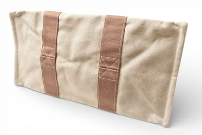 エルメス トートバッグ HERMES ボラボラ カバスドプラージュ GM パラジウム金具 キャンバス ベージュ【中古】