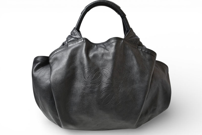 ロエベ ハンドバッグ LOEWE ナッパ アイレ バッグ シープスキン ブラック【中古】