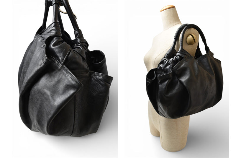 ロエベ ハンドバッグ LOEWE ナッパ アイレ バッグ シープスキン ブラック【中古】