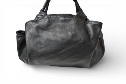 ロエベ ハンドバッグ LOEWE ナッパ アイレ バッグ シープスキン ブラック【中古】