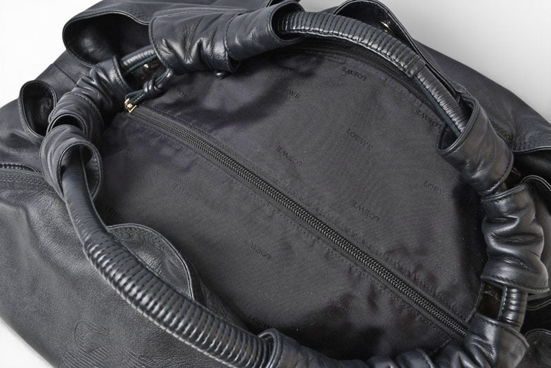 ロエベ ハンドバッグ LOEWE ナッパ アイレ バッグ シープスキン ブラック【中古】