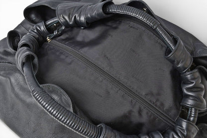 ロエベ ハンドバッグ LOEWE ナッパ アイレ バッグ シープスキン ブラック【中古】