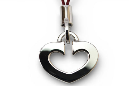 カルティエ キーホルダー/チャーム Cartier Cハートチャーム シルバー 未使用【中古】