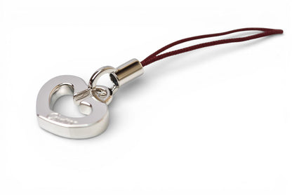 カルティエ キーホルダー/チャーム Cartier Cハートチャーム シルバー 未使用【中古】