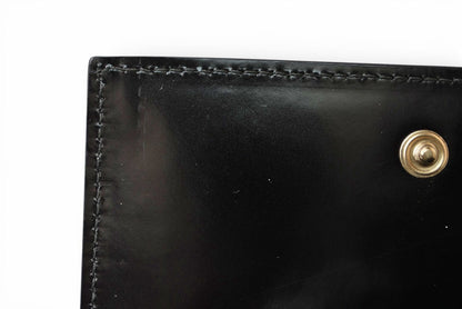 グッチ 財布 未使用 GUCCI ヴィンテージ 折財布 035.3731 エナメル ブラック【中古】