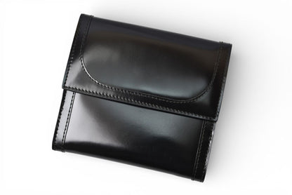 グッチ 財布 未使用 GUCCI ヴィンテージ 折財布 035.3731 エナメル ブラック【中古】
