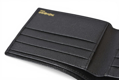 サンローランパリ 財布/折財布 SAINT LAURENT PARIS ヴィンテージ 二つ折財布 YSL ブラック【中古】