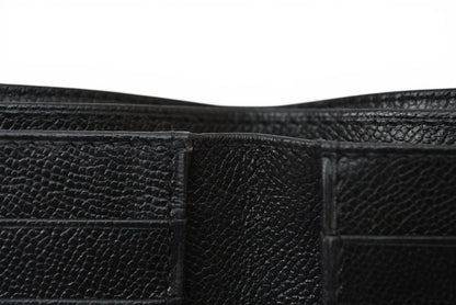 サンローランパリ 財布/折財布 SAINT LAURENT PARIS ヴィンテージ 二つ折財布 YSL ブラック【中古】