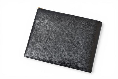 サンローランパリ 財布/折財布 SAINT LAURENT PARIS ヴィンテージ 二つ折財布 YSL ブラック【中古】