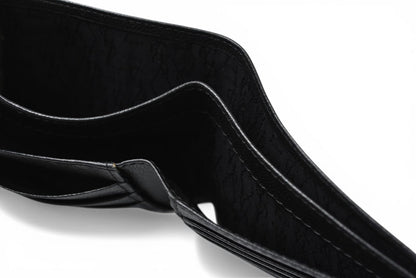 サンローランパリ 財布/折財布 SAINT LAURENT PARIS ヴィンテージ 二つ折財布 YSL ブラック【中古】