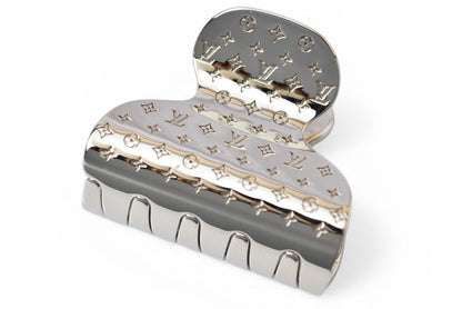ルイヴィトン ヘアクリップ LOUIS VUITTON アクセサリー アクセソワール シュブ ナノグラム M68389 シルバー【中古】
