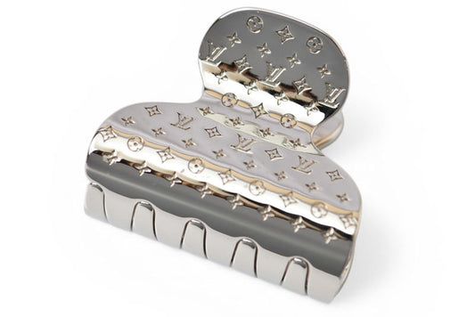ルイヴィトン ヘアクリップ LOUIS VUITTON アクセサリー アクセソワール シュブ ナノグラム M68389 シルバー【中古】