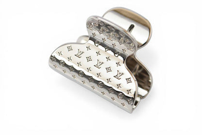ルイヴィトン ヘアクリップ LOUIS VUITTON アクセサリー アクセソワール シュブ ナノグラム M68389 シルバー【中古】