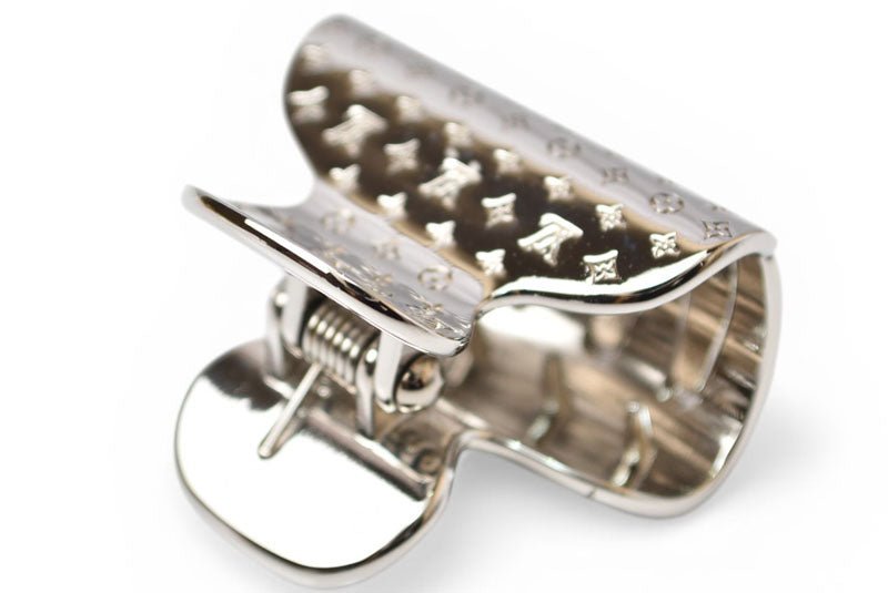 ルイヴィトン ヘアクリップ LOUIS VUITTON アクセサリー アクセソワール シュブ ナノグラム M68389 シルバー【中古】