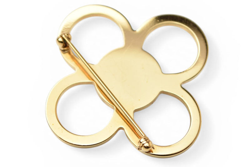 ルイヴィトン ピンブローチ LOUIS VUITTON ブローチ モノグラムフラワー ゴールド/パールモチーフ LOUIS VUITTON アクセサリー レディース ロゴ【中古】