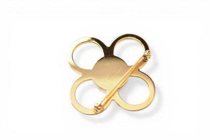 ルイヴィトン ピンブローチ LOUIS VUITTON ブローチ モノグラムフラワー ゴールド/パールモチーフ LOUIS VUITTON アクセサリー レディース ロゴ【中古】