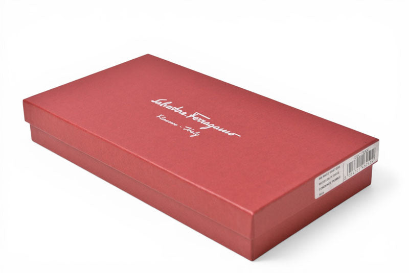 サルヴァトーレフェラガモ 財布 Salvatore Ferragamo 長財布/マルチウォレット ガンチーニ/ダークブラウン 66 9632/01【中古】