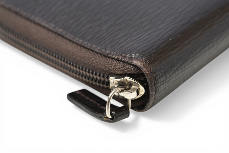 サルヴァトーレフェラガモ 財布 Salvatore Ferragamo 長財布/マルチウォレット ガンチーニ/ダークブラウン 66 9632/01【中古】