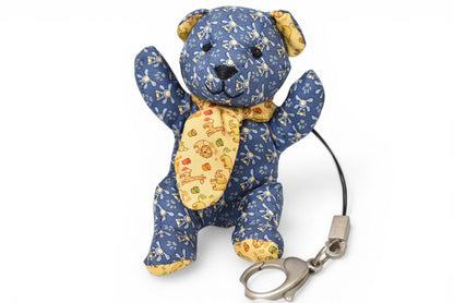 サルヴァトーレフェラガモ チャーム テディベア/クマ Salvatore Ferragamo ブルー/イエロー【中古】