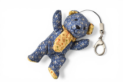 サルヴァトーレフェラガモ チャーム テディベア/クマ Salvatore Ferragamo ブルー/イエロー【中古】