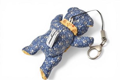 サルヴァトーレフェラガモ チャーム テディベア/クマ Salvatore Ferragamo ブルー/イエロー【中古】