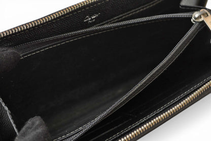 カルティエ 財布 メンズ Cartier 長財布 レザー サントス ブラック【中古】