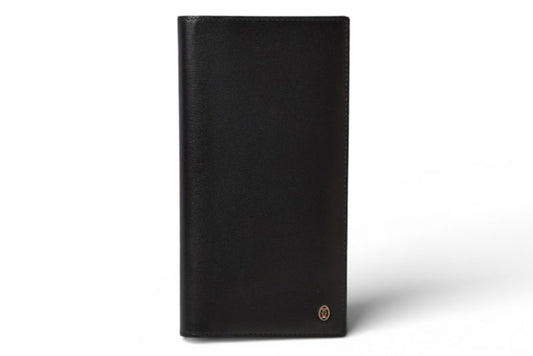カルティエ 財布 メンズ Cartier 長財布 レザー パシャ ブラック/シルバー メンズ/レディース【中古】