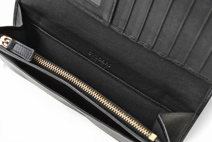 ブルガリ 財布 BVLGARI ブルガリ・ブルガリ レザー ブラック ゴールド金具 33625 【中古】