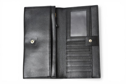 ブルガリ 財布 BVLGARI ブルガリ・ブルガリ レザー ブラック ゴールド金具 33625 【中古】