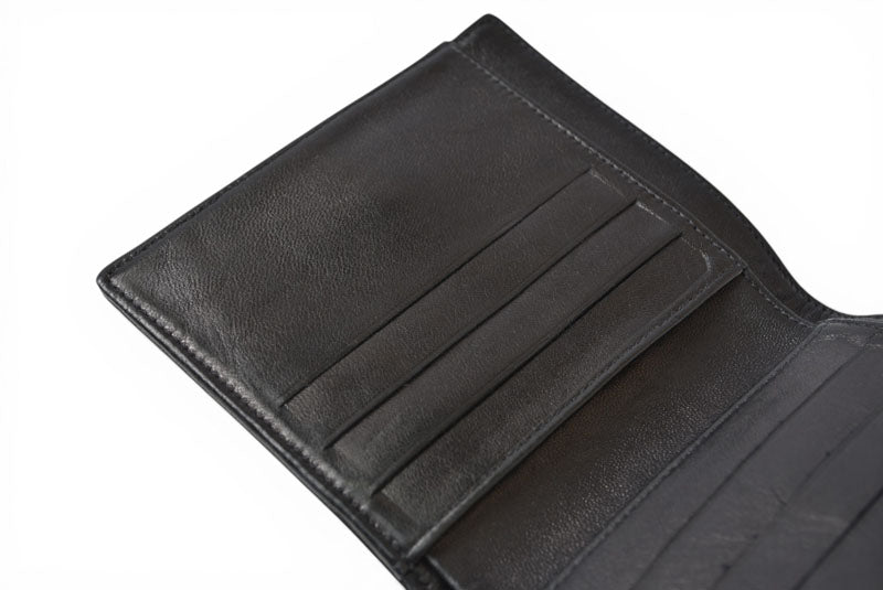 シャネル 財布/二つ折 CHANEL 折財布 ココマーク ブラック【中古】