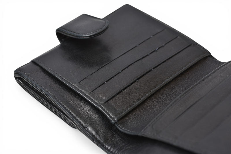 シャネル 財布/二つ折 CHANEL 折財布 ココマーク ブラック【中古】