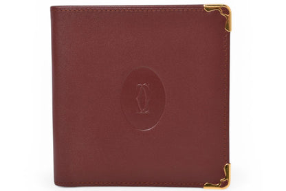 カルティエ 折財布/二つ折り財布 ヴィンテージ Cartier メンズ マスト ドゥ カルティエ ボルドー 73184192【中古】