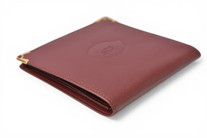 カルティエ 折財布/二つ折り財布 ヴィンテージ Cartier メンズ マスト ドゥ カルティエ ボルドー 73184192【中古】