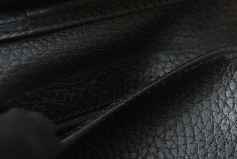 グッチ ミニ財布/三つ折り GUCCI 折財布 474746 PETITE MARMONT/プチマーモント ブラック【中古】