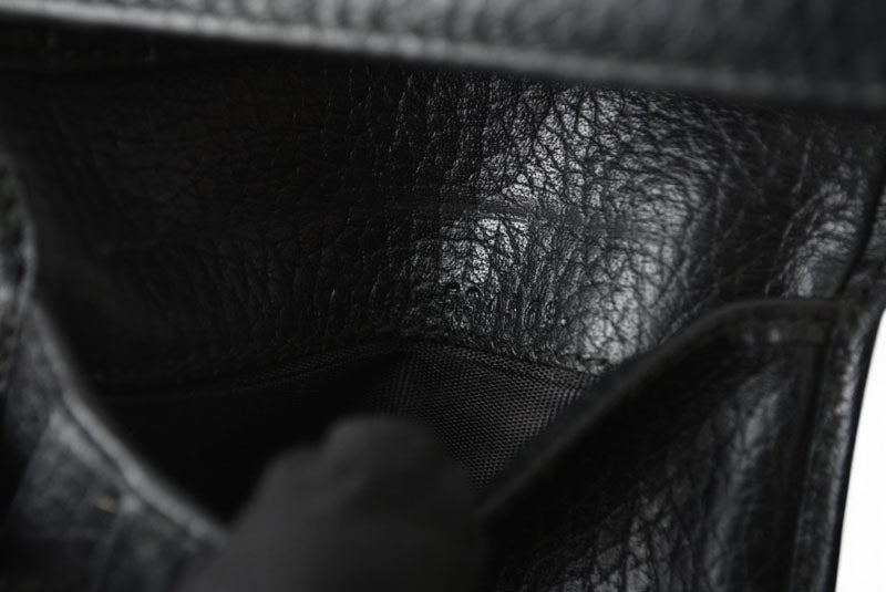 グッチ ミニ財布/三つ折り GUCCI 折財布 474746 PETITE MARMONT/プチマーモント ブラック【中古】