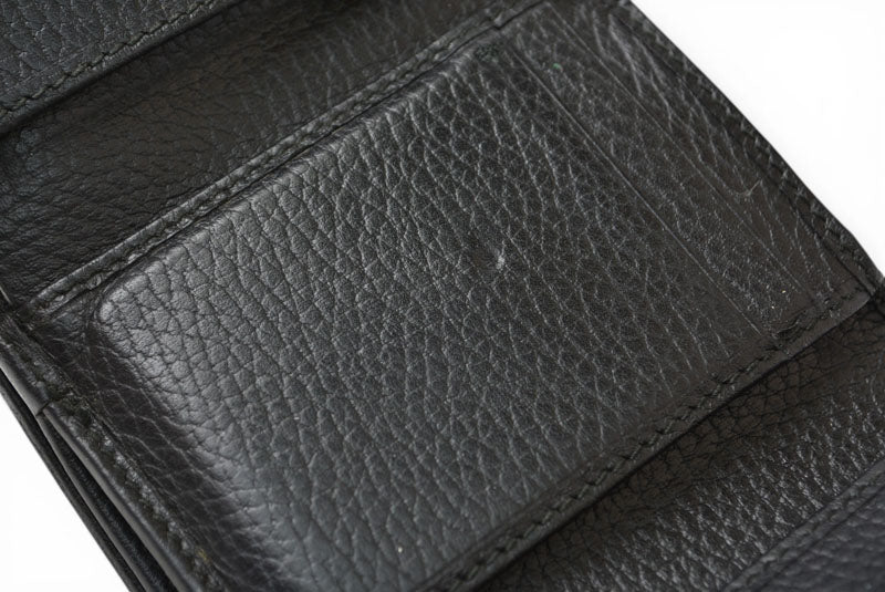 グッチ ミニ財布/三つ折り GUCCI 折財布 474746 PETITE MARMONT/プチマーモント ブラック【中古】