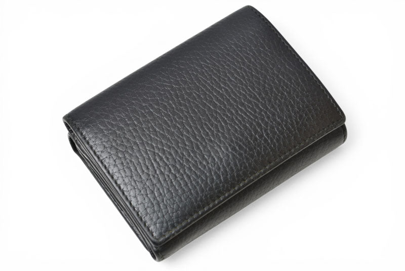 グッチ ミニ財布/三つ折り GUCCI 折財布 474746 PETITE MARMONT/プチマーモント ブラック【中古】