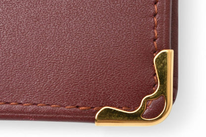 カルティエ 折財布/二つ折り財布 ヴィンテージ Cartier メンズ マスト ドゥ カルティエ ボルドー 73184192【中古】