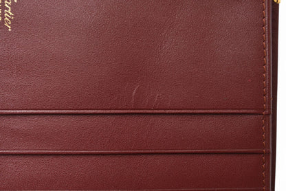 カルティエ 折財布/二つ折り財布 ヴィンテージ Cartier メンズ マスト ドゥ カルティエ ボルドー 73184192【中古】