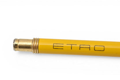 エトロ システム手帳 カバー 純正ボールペン付 ETRO ペイズリー柄 ブラウン イエロー 黄色 6穴式 アジェンダ レザー PVC ヴィンテージ 希少 レア 【中古】