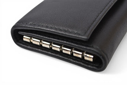 プラダ キーケース/キーホルダー PRADA 6連 レザー NERO/ブラック シルバー金具【中古】
