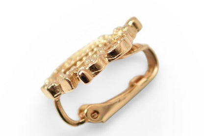 クリスチャンディオール イヤリング Christian Dior ヴィンテージ アクセサリー ロゴエンブレム ゴールド【中古】