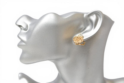 クリスチャンディオール イヤリング Christian Dior ヴィンテージ アクセサリー ロゴエンブレム ゴールド【中古】