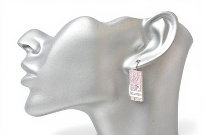 クリスチャンディオール ピアス Christian Dior トロッター ライトピンク/シルバー【中古】