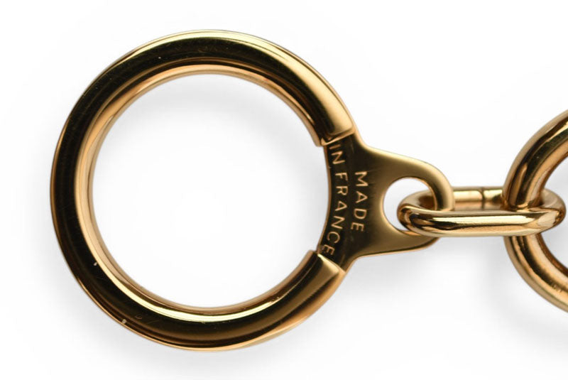 【中古】 ルイヴィトン キーリング アノクレ LOUIS VUITTON キーホルダー M62694 ゴールド 美品 メンズ レディース
