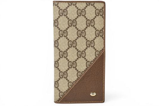 グッチ 財布/札入れ オールドグッチ GUCCI Accessory Collection GGプラス ベージュ ブラウン ウェビングライン ヴィンテージ 希少 レア【中古】